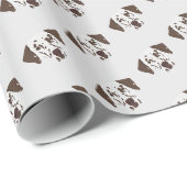 Dalmatische hond met bruine poot cadeaupapier (Rol Hoek)