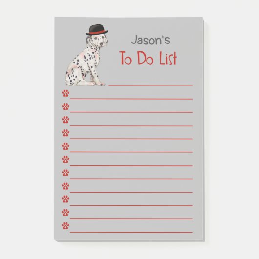 Dalmatische hond met Pet schilderij Post-it® Notes (Voorkant)