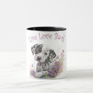 Dalmatische Hond Moeder Bloemstuk Mok