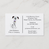 Dalmatische hond ontwerp boarden kennels visitekaartje (Voorkant)