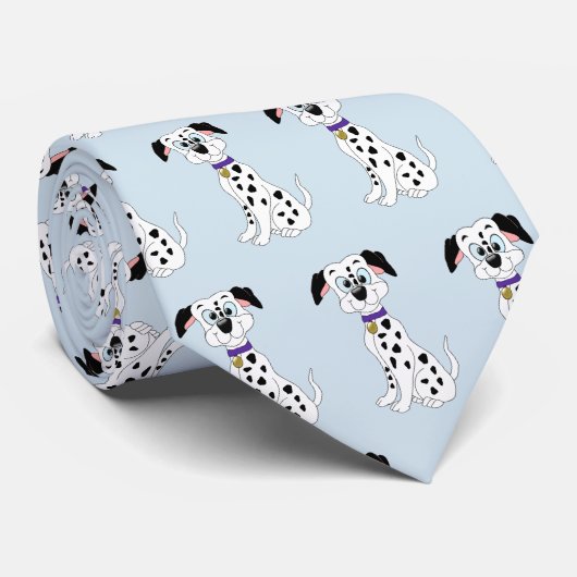 Dalmatische hond ontwerp stropdas (Opgerold)