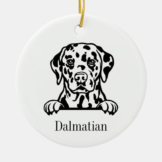 Dalmatische hond ornament (Voorkant)