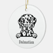 Dalmatische hond ornament (Links)