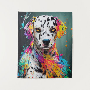Dalmatische Hond Pet Leuke Schattige Dierenmetgeze Wandkleed