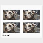 Dalmatische hond rechthoekige sticker (Vel)