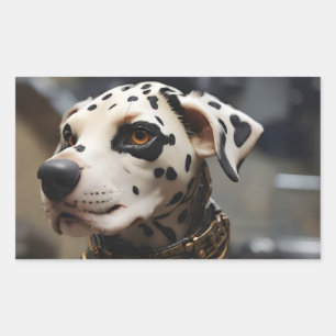 Dalmatische hond rechthoekige sticker