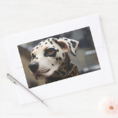 Dalmatische hond rechthoekige sticker (Envelop)