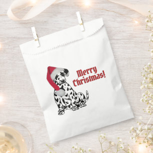 Dalmatische Hond Rood Kous Pet Vrolijk Kerstfeest Bedankzakje