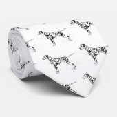 Dalmatische hond stropdas (Opgerold)
