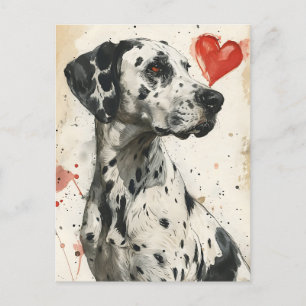 Dalmatische hond  Valentijnsdag Briefkaart
