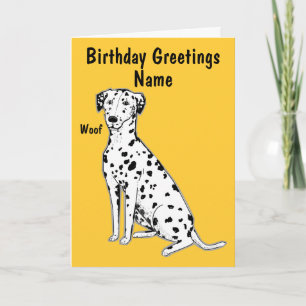 Dalmatische Hond Verjaardag Kaart