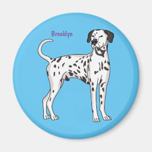Dalmatische hondencartoon magneet