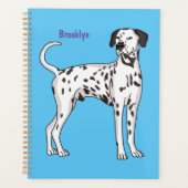 Dalmatische hondencartoon planner (Voorkant)