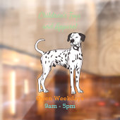 Dalmatische hondencartoon raamsticker (Vel 2)