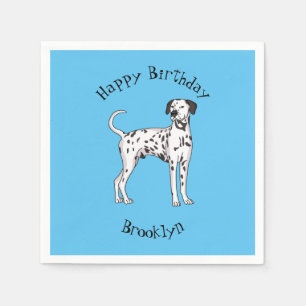 Dalmatische hondencartoon servet