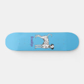 Dalmatische hondencartoon skateboard (Horizontaal)