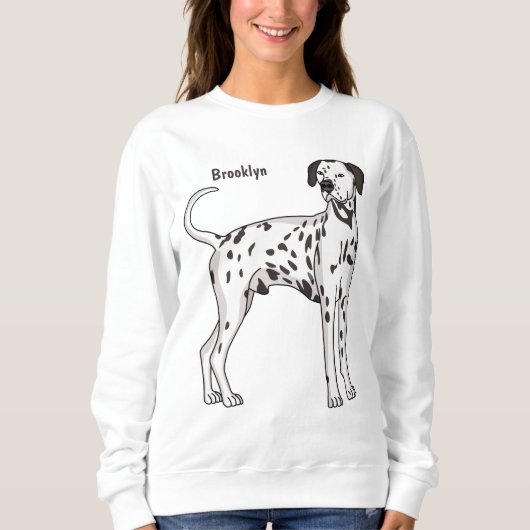 Dalmatische hondencartoon trui (Voorkant)