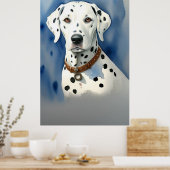 Dalmatische hondenprint, waarde Poster papier (mat (Keuken)