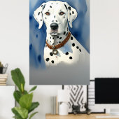 Dalmatische hondenprint, waarde Poster papier (mat (Thuiskantoor)