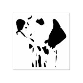 Dalmatische Hondenras Gezichtshoofd Rubberstempel (Afrduk)