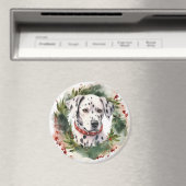 Dalmatische Kerstkrans Feestelijke Pup Magneet (Insitu (Vaatwasser))
