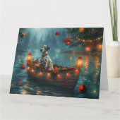 Dalmatische kerstreis kaart (Voorkant)