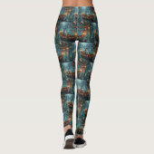 Dalmatische kerstreis leggings (Achterkant)