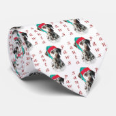 Dalmatische (lever) Santa Paws Stropdas (Opgerold)