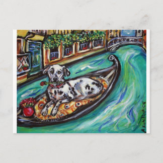 Dalmatische liefje in Venetië Briefkaart