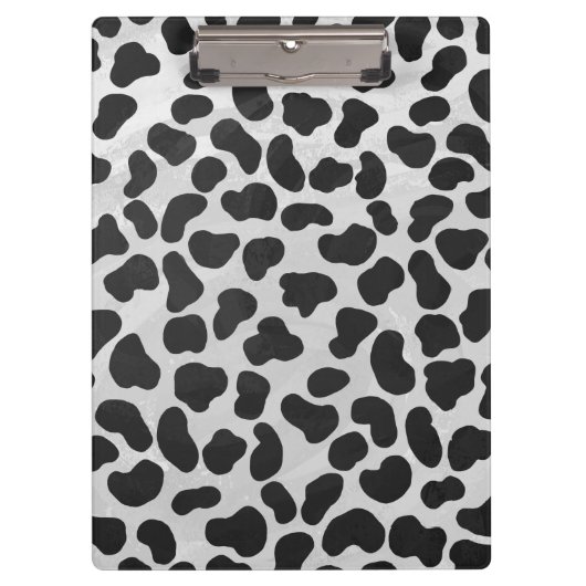 Dalmatische Monogrtam Black en White Prints Klembord (Voorkant)
