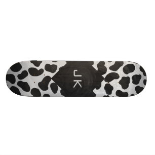 Dalmatische Monogrtam Black en White Prints Skateboard