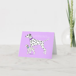Dalmatische mooie dromen bedankkaart