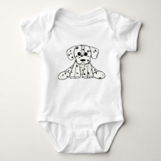 Dalmatische opgevulde hondenschets, zwart romper