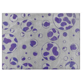 Dalmatische Paarse en witte poka Dot Snijplank (Voorkant)