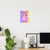 Dalmatische papaverbotervliegen geloven Inspireren Poster (Thuiskantoor)
