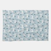 Dalmatische Paws en Botten Kitchen Towel Theedoek (Horizontaal)