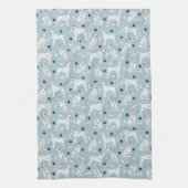 Dalmatische Paws en Botten Kitchen Towel Theedoek (Verticaal)