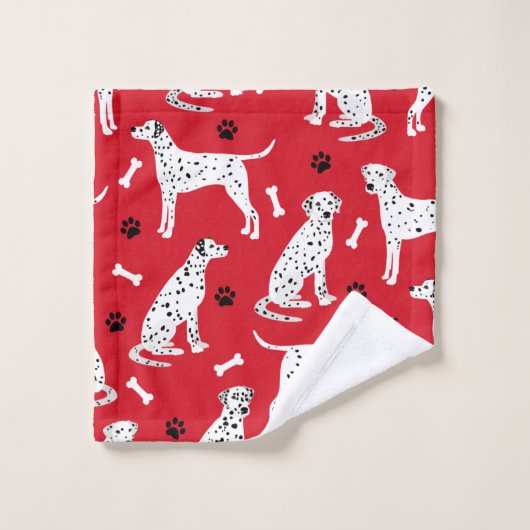 Dalmatische poten en Botten Bad Handdoek (Wasdoekje)