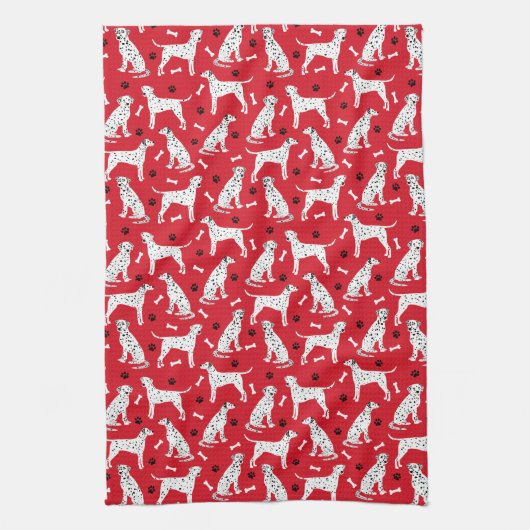 Dalmatische poten en Botten Theedoek (Verticaal)