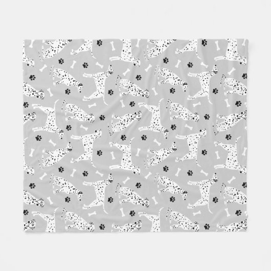 Dalmatische poten en Botten Vluchten Blanket Fleece Deken (Voorkant (Horizontaal))