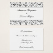 Dalmatische Print Sla de datum op Visitekaartje (Voorkant /achterkant)