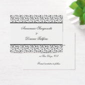 Dalmatische Print Sla de datum op Visitekaartje (Bureau)