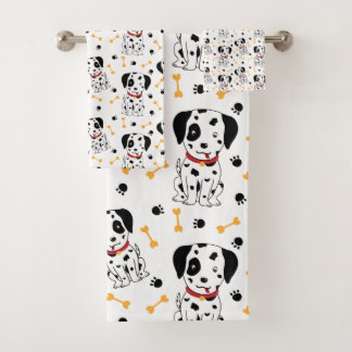 Dalmatische Puppies Bad Handdoek