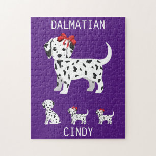 Dalmatische puppies puzzel met een persoonlijke na