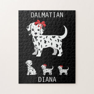 Dalmatische puppies puzzel met een persoonlijke na legpuzzel