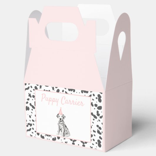 Dalmatische puppy adoptie Verjaardagsfeestdrager Bedankdoosjes (Geopend)