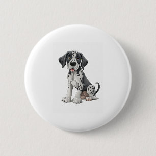 Dalmatische Puppy Hond Premium Scoop Ronde Button 5,7 Cm
