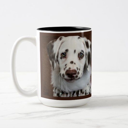 Dalmatische puppy love Mok (Links)