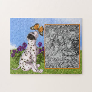 Dalmatische Puppy Vlinder Schilderij Voeg je foto  Legpuzzel