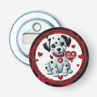 Dalmatische puppyknop flesopener - Wees de mijne Button Flesopener